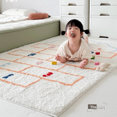 Thảm lông Đếm số trẻ em nhập khẩu cao cấp / Nuber Rug