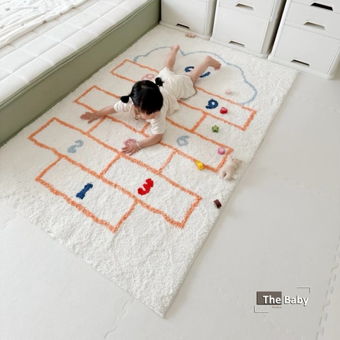 Thảm lông Đếm số trẻ em nhập khẩu cao cấp / Nuber Rug