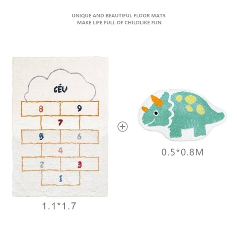 Thảm lông Đếm số trẻ em nhập khẩu cao cấp / Nuber Rug