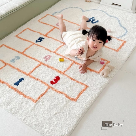 Thảm lông Đếm số trẻ em nhập khẩu cao cấp / Nuber Rug