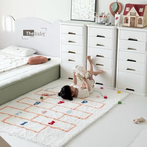 Thảm lông Đếm số trẻ em nhập khẩu cao cấp / Nuber Rug