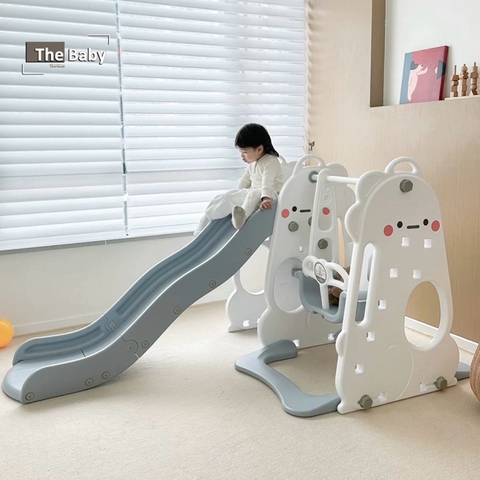 Bộ cầu trượt/xích đu DINO trẻ em nhập khẩu cao cấp