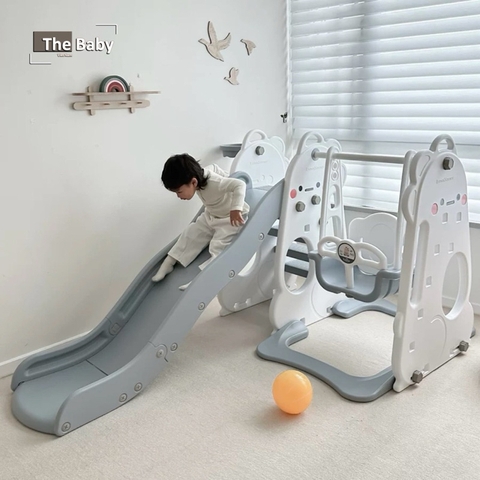 Bộ cầu trượt/xích đu DINO trẻ em nhập khẩu cao cấp