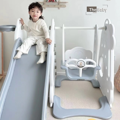 Bộ cầu trượt/xích đu DINO trẻ em nhập khẩu cao cấp