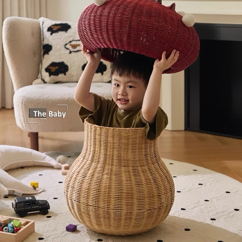 Giỏ Nấm mây đan nhập khẩu cao cấp / Mushroom Basket