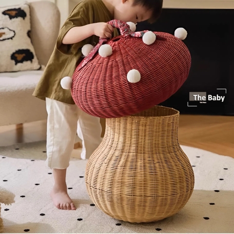 Giỏ Nấm mây đan nhập khẩu cao cấp / Mushroom Basket