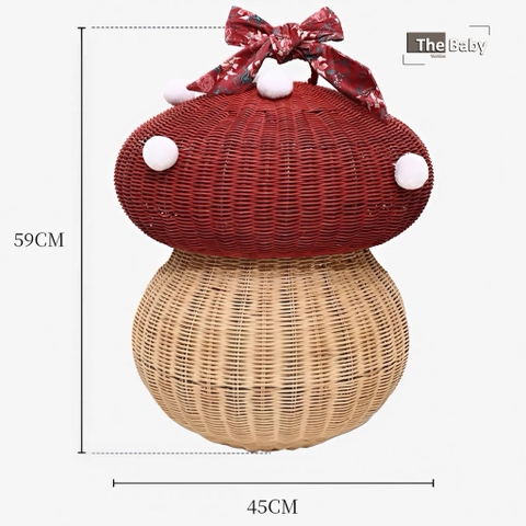 Giỏ Nấm mây đan nhập khẩu cao cấp / Mushroom Basket