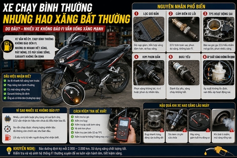 Xe Chạy Bình Thường Nhưng Hao Xăng Bất Thường Do Đâu?