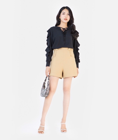Quần short lưng kết nút