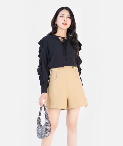 Quần short lưng kết nút