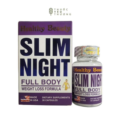 Thực phẩm chức năng Viên uống giảm cân ban đêm Slim Night Healthy Beauty 30 viên