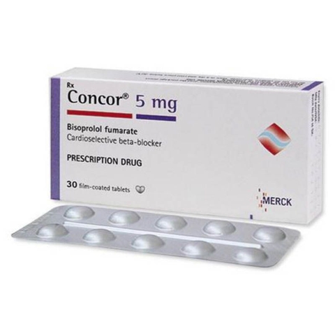 Thuốc tim mạch  Concor 5 mg