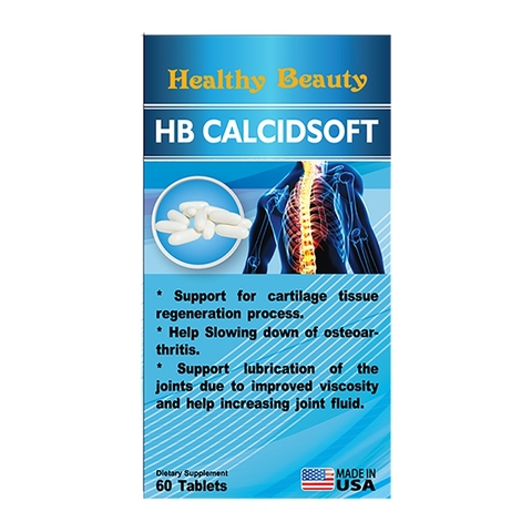 Hỗ trợ xương khớp Viên uống HB Calcidsoft Healthy Beauty giúp xương chắc khỏe ( Hộp 60 viên)