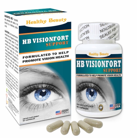 Thực phẩm chức năng Viên uống bổ mắt HB Visionfort Support Healthy Beauty Mỹ 30 viên