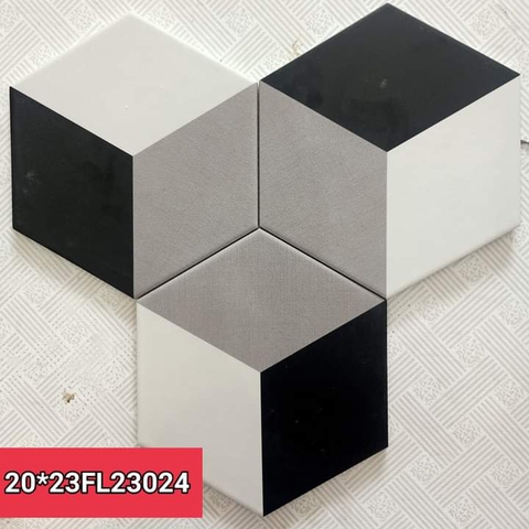 Gạch lục giác trang trí Trung Quốc - 20x23FL23024