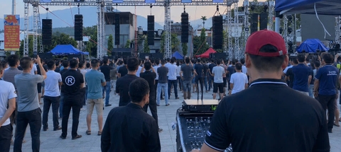 Line array Lx acoustic Demo Âm Thanh tại Tp Lào Cai