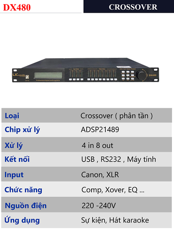 CROSSOVER LX ACOUSTIC DX480