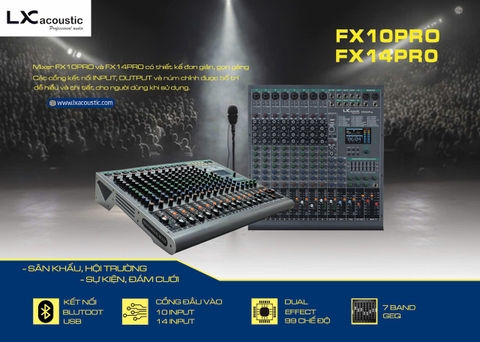 MIXER LX ACOUSTIC FX10PRO