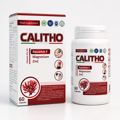 VIÊN UỐNG BỔ SUNG CANXI CALITHO - HỘP 60 VIÊN - NHẬP KHẨU Ý