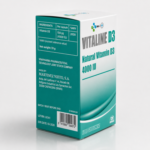VITALINE D3 – Viên uống bổ sung Vitamin D3