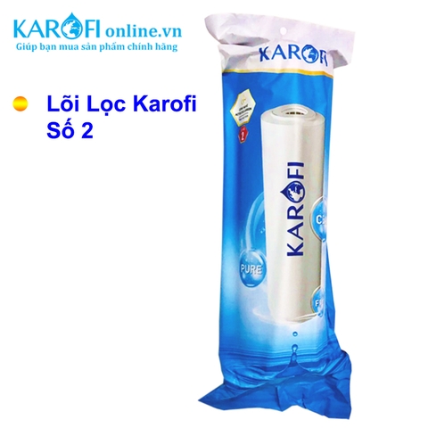 LÕI LỌC NƯỚC KAROFI SỐ 2 - LÕI THAN HOẠT TÍNH