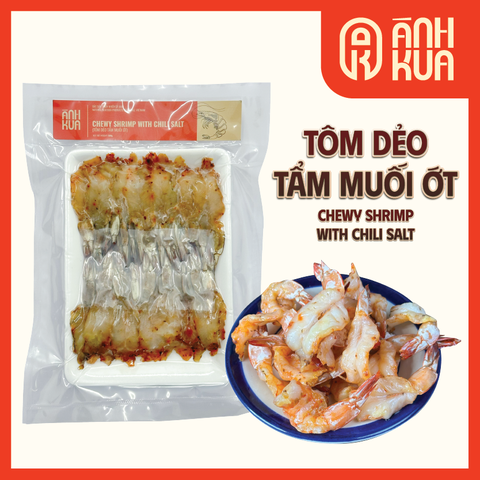 Tôm Thẻ Xẻ Tẩm Muối ớt - 300G