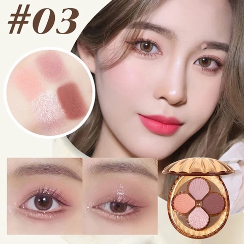 BĂNG PHẤN MẮT 4 Ô HÌNH VỎ SÒ CHỐNG THẤM NƯỚC