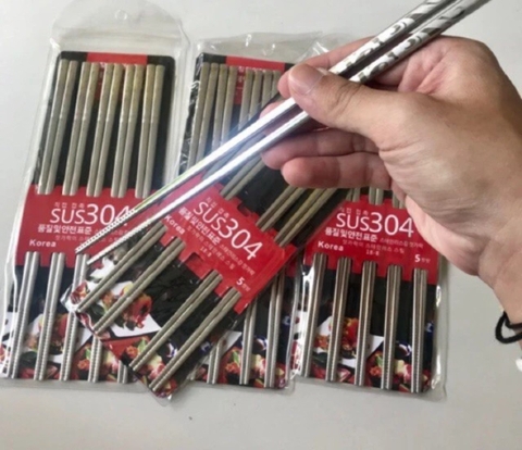 BỘ 5 ĐÔI ĐŨA INOX