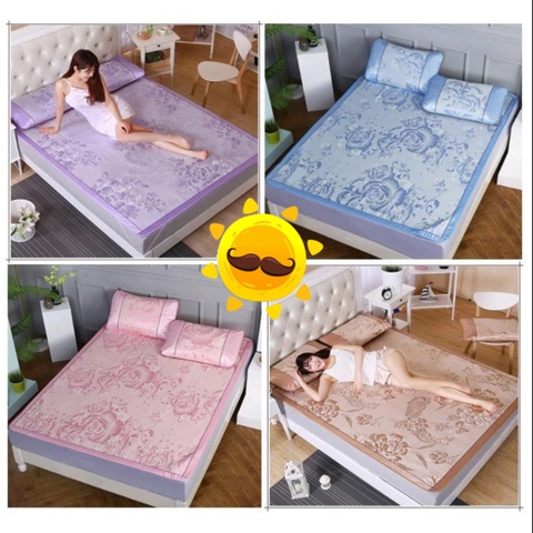 CHIẾU LỤA ĐIỀU HÒA TẶNG 2 VỎ GỐI