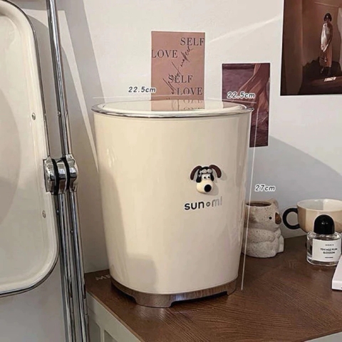 THÙNG ĐỰNG RÁC SUNMI HÌNH CÚN NGỘ NGHĨNH