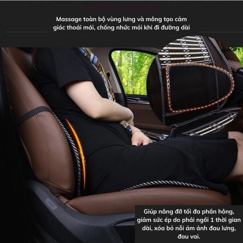 BỘ LÓT GHẾ TỰA LƯNG OTO LƯỚI TRÚC