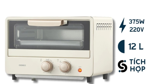 LÒ NƯỚNG BÁNH OIDIRE 375W 12L