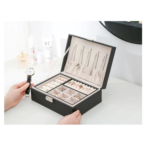 HỘP ĐỰNG TRANG SỨC 2 TẦNG