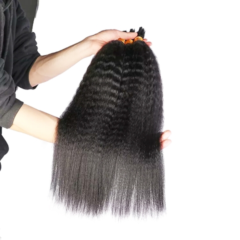 Virgin Hair Bulk Fumi curly Item code: ZNBUI005