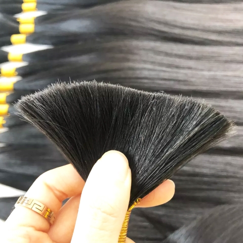 Raw Hair Bulk Natural straight Natural black Item code: ZNBUI001