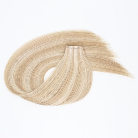Flat Weft Hair Double drawn Mixed color Blonde