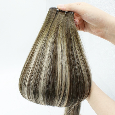 Genius Weft Hair Super Double drawn Mixed color
