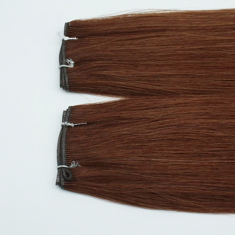 Genius Weft Hair Double drawn Red-brown