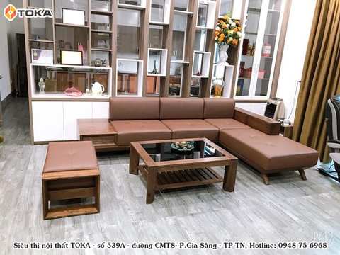 Sofa gỗ óc chó chất lượng hàng đầu tại Thái Nguyên