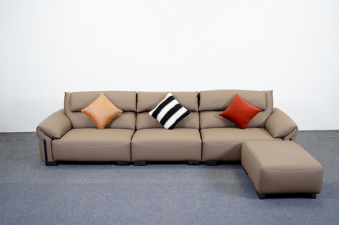 Sofa da sinh thái + đôn SE 9035