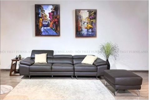 Sofa đôn da thật Elegance 62 nhỏ