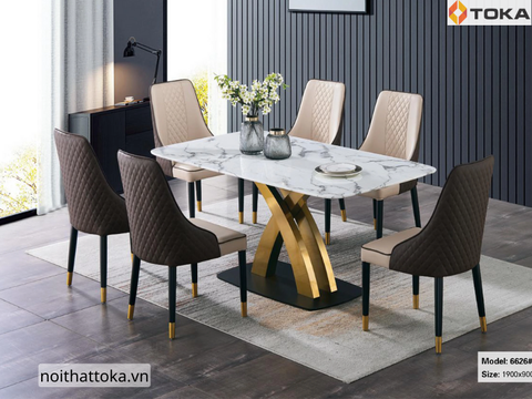 Bộ bàn ăn nhập khẩu 6626