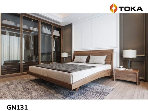 Giường ngủ cao cấp MOLLETA gỗ óc chó