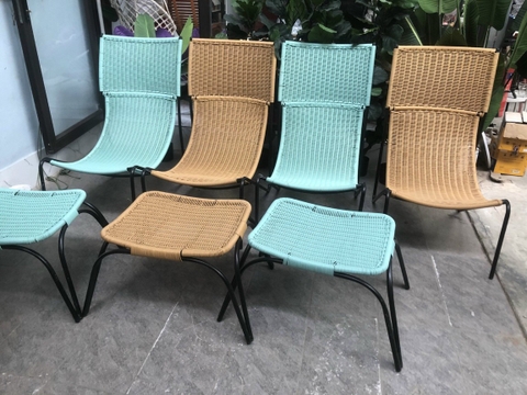 Ghế thư giãn song mây đan lưới