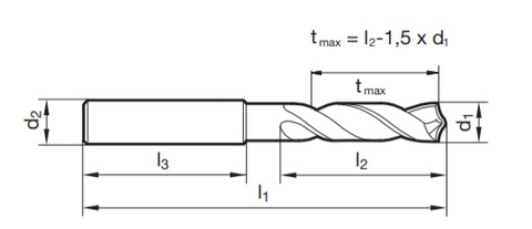 Mũi khoan carbide TS 100U - No 89417