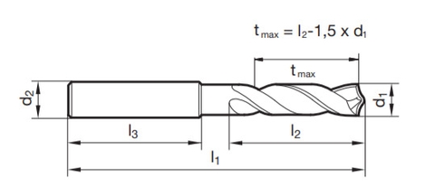 Mũi khoan carbide TS 100U - No 89413