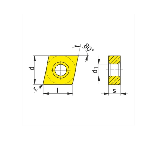 Mảnh dao tiện CNMG 250924EN-M70 CTCP125– Ceratizit sản xuất tại Áo