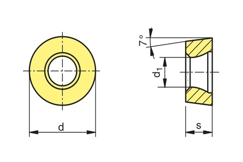 Mảnh dao tiện RCMT 2507 - Ceratizit