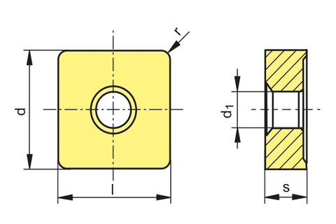 Mảnh dao tiện SNMG 2110 - Ceratizit