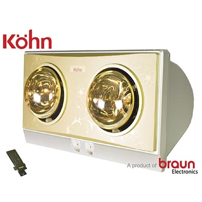 Đèn sưởi nhà tắm Braun Kohn KP02G-Plus